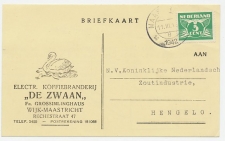 Firma briefkaart Maastricht 1942 - Koffiebranderij de Zwaan