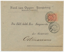 Firma envelop Maastricht 1900 - IJzergieterij