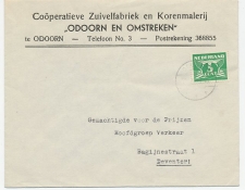 Firma envelop Odoorn 1943 - Zuivelfabriek / Korenmalerij