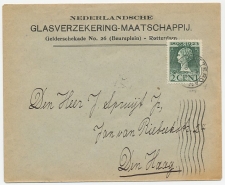 Firma envelop Rotterdam 1924 - Glasverzekering