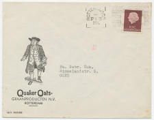 Firma envelop Rotterdam 1954 - Quaker Oats / Graan