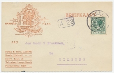 Firma briefkaart Sneek 1929 - Lampe