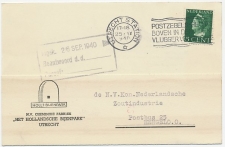 Firma briefkaart Utrecht 1940 - Bijenpark / Chemische fabriek