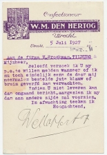 Firma briefkaart Utrecht 1927 - Confectie / Kleding