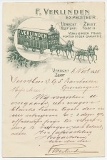 Firma briefkaart Utrecht 1915 - Expediteur / Verhuizing