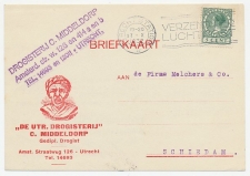 Firma briefkaart Utrecht 1932 - Drogisterij / Gaper