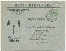 Antwoord envelop Veendam 1913