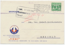 Firma briefkaart Voorschoten 1942 - Melkinrichting