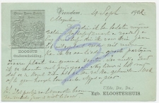 Firma briefkaart Veendam 1902 - Kweekerij