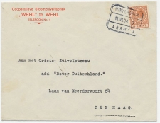 Firma envelop Wehl 1934 - Stoomzuivelfabriek