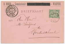Firma briefkaart Warfum 1900 - Commissionair