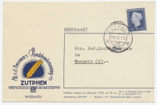 Firma briefkaart Zutphen 1949 - Veevoeder / Graan / Koren