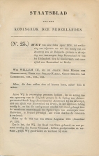 Staatsblad 1854 : Spoorlijn Roosendaal - Breda