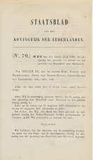 Staatsblad 1862 : Spoorlijn Maastricht - Roermond