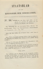 Staatsblad 1863 : Spoorlijn Zutphen - Deventer