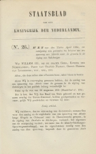 Staatsblad 1864 : Spoorlijn Almelo - Salzbergen