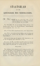 Staatsblad 1864 : Spoorlijn Alkmaar - IJdijk
