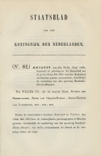 Staatsblad 1864 : Spoorlijn Enschede - Rheine - Munster