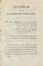 Staatsblad 1865 : Spoorlijn Groningen - Hannoversche westbaan