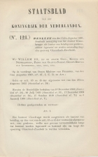 Staatsblad 1868 : Spoorlijn Glnerbeek - Enschede