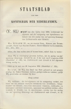 Staatsblad 1882 : Spoorlijn Lichtenvoorde - Groenlo