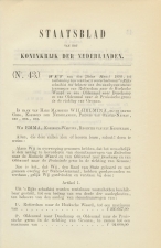 Staatsblad 1896 : Spoorlijn Oldenzaal - Denekamp - Gronau