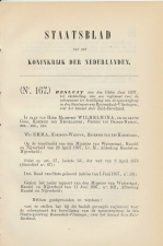 Staatsblad 1897 : Beveiliging Spoorwegbrug Roosendaal Vlissingen