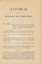 Staatsblad 1900 : Spoorlijn Enschede - Ahaus