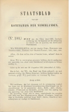 Staatsblad 1902 : Spoorlijn Assen - Stadskanaal