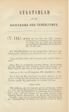 Staatsblad 1902 : Spoorlijn Sittard - Herzogenrath - Heerlen