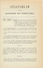 Staatsblad 1903 : Spoorlijn Middelburg - Domburg enz.