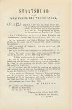 Staatsblad 1905 : Beveiliging spoorwegbrug Velsen