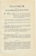 Staatsblad 1906 : Spoorlijn Meppel - Balkbrug