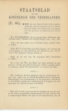 Staatsblad 1911 : Spoorlijn Rijnsburg - Noordwijk