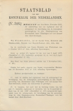 Staatsblad 1911 : Beveiliging spoorwegbrug Roosendaal Vlissingen