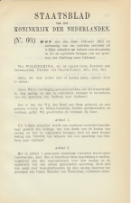 Staatsblad 1912 : Spoorlijn Oostburg - Cadzand