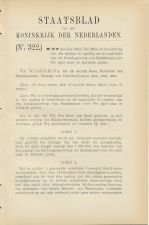 Staatsblad 1914 : Spoorlijn Stadskanaal - Ter Apel 