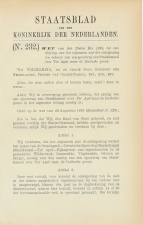 Staatsblad 1916 : Spoorlijn Stadskanaal - Ter Apel