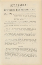 Staatsblad 1916 : Spoorlijn Horn - Deurne
