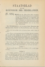 Staatsblad 1921 : Spoorlijn Goes - Wemeldinge enz.