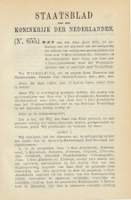 Staatsblad 1921 : Spoorlijn Goes - Wemeldinge enz.