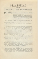 Staatsblad 1921 : Spoorlijn Stadskanaal - Ter Apel
