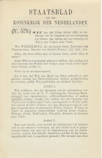 Staatsblad 1922 : Spoorlijn Wijlre - Vaals