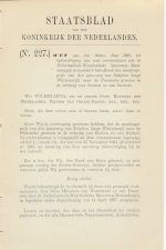 Staatsblad 1927 : Spoorlijn Zutphen - Winterswijk - Bocholt