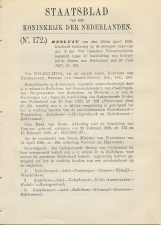Staatsblad 1929 : Autobusdienst Nederhemert -  s Hertogenbosch 