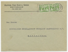 Perfin Verhoeven 365 - K.D.S. - Rotterdam 1935