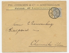 Perfin Verhoeven 356 - K - Amsterdam 1898