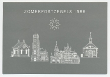Zomerbedankkaart 1985 - Complete serie bijgeplakt - FDC
