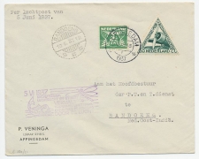 VH B 123 Amsterdam - Bandoeng Ned. Indie 1937  v.v.