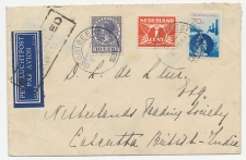 Oegstgeest - Calcutta India 1931 - Stmpl. CANCELLED